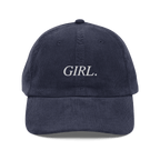 GIRL. Embroidered Corduroy Hat