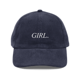 GIRL. Embroidered Corduroy Hat