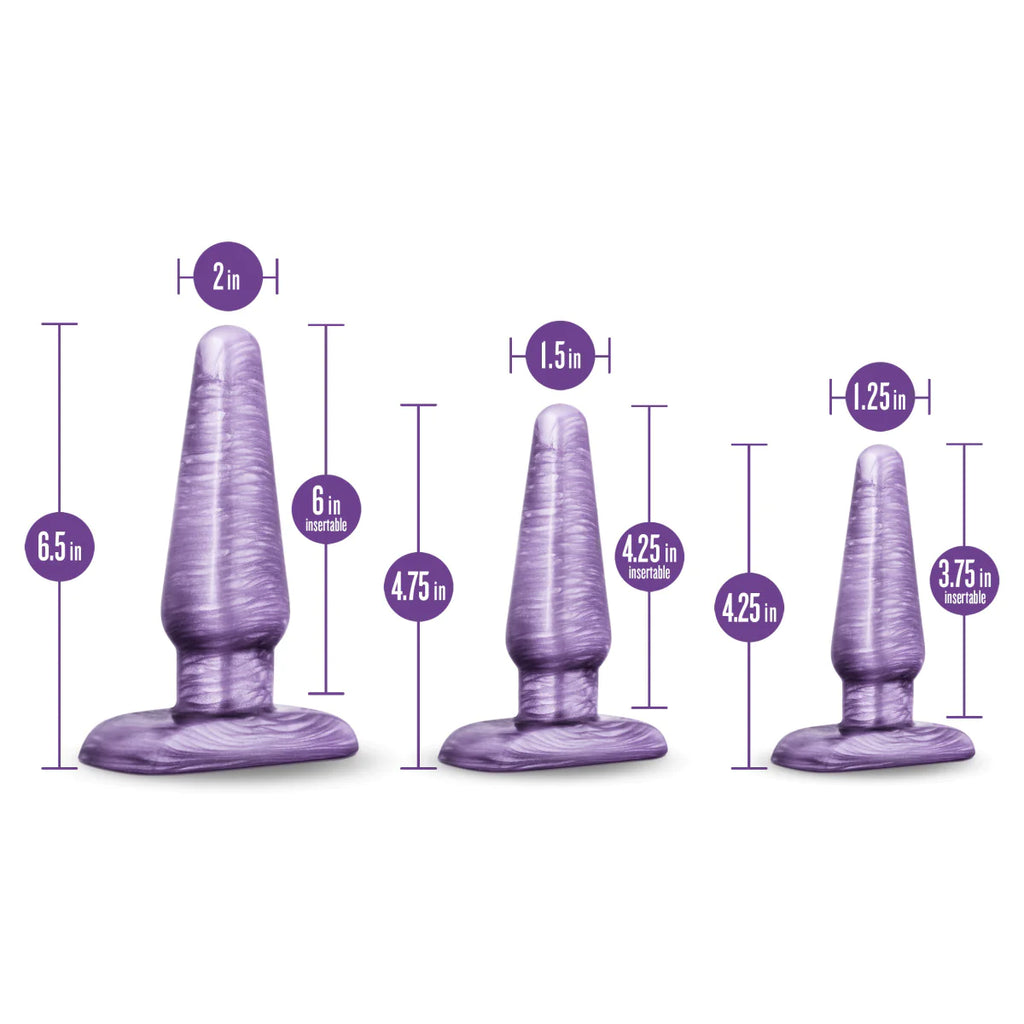 B Yours Trainer Kit Purple Swirl Anal Plug