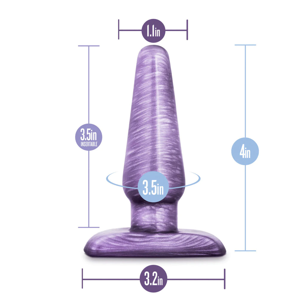 B Yours Cosmic Purple Swirl 4.25-Inch Anal Plug