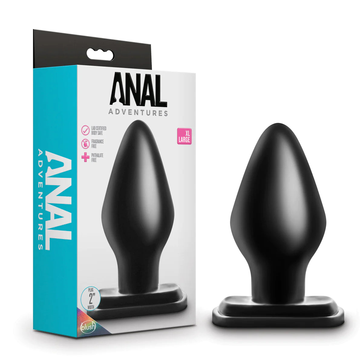 Anal Adventures Black 5.25-Inch Anal Plug