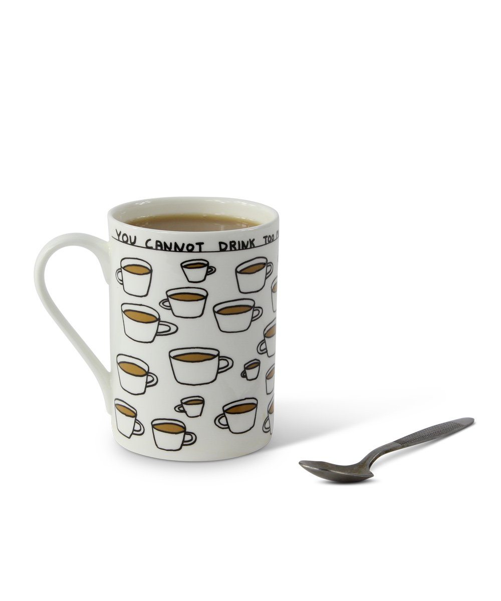 You Cannot Drink Too Much Tea Mug by David Shrigley x Third Drawer Down