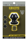 Fort Troff Kum Keeper Silicone Open End Anal Plug - Large - Black