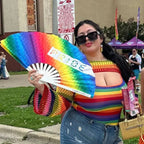 Pride Rainbow Fan