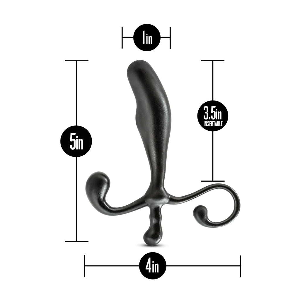 Anal Adventures Prostate Stimulator Black 5-Inch Anal Plug