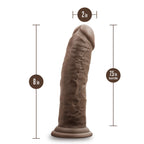 Dr. Skin Silicone Dr. Shepherd Realistic Chocolate 8-Inch Long Dildo