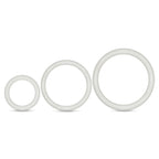 Performance VS4: Glow In The Dark White Penis Ring Set 3-Sizes