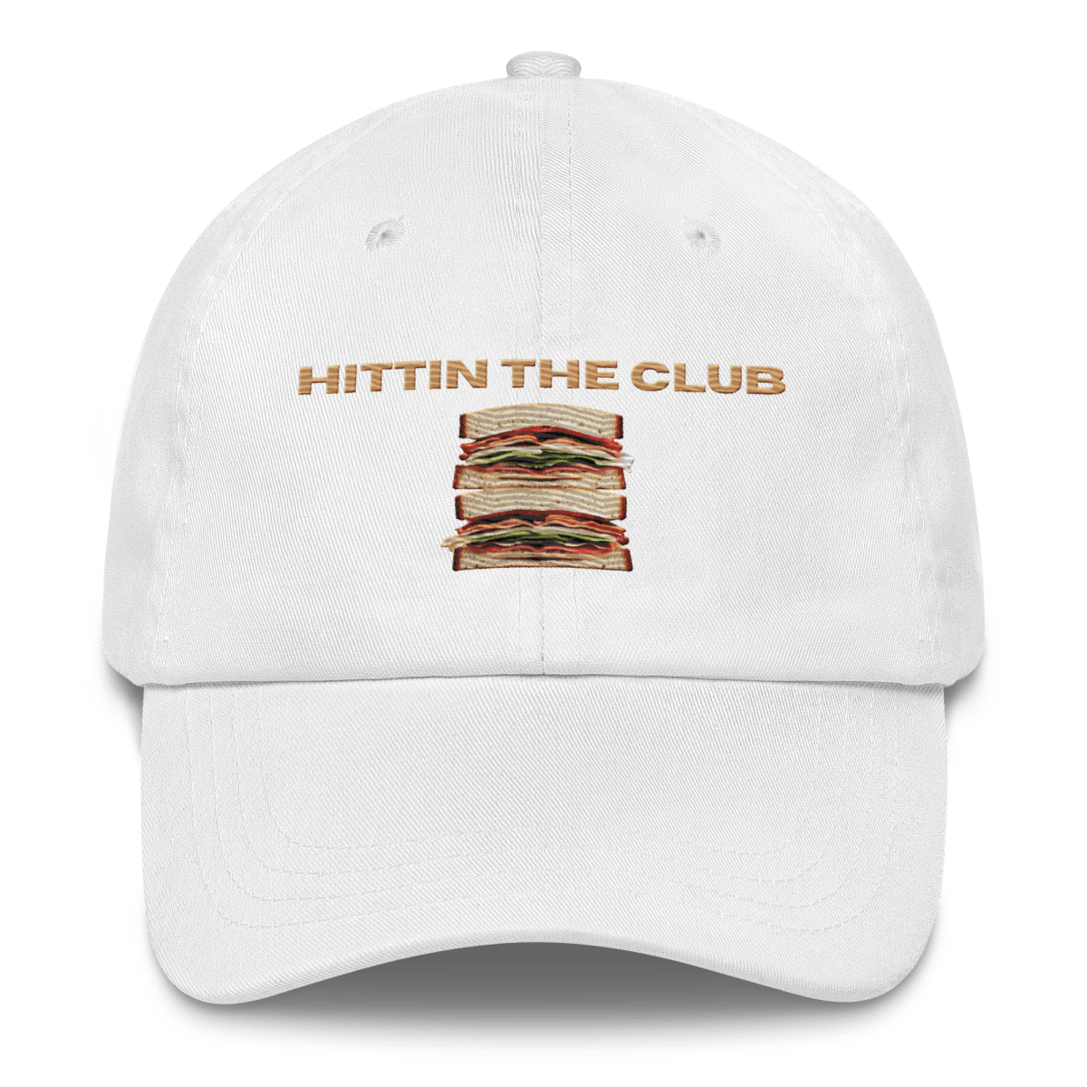 Hittin' the Club Sandwich Embroidered Dad Hat