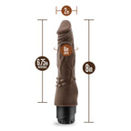 Dr. Skin Cock Vibe 4 Realistic Chocolate 8-Inch Long Vibrating Dildo