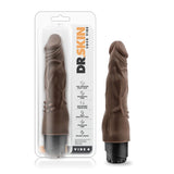 Dr. Skin Cock Vibe 4 Realistic Chocolate 8-Inch Long Vibrating Dildo