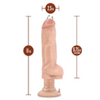 Loverboy Bad Boy Next Door Realistic Beige 11-Inch Long Vibrating Dildo