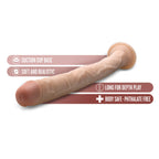 Dr. Skin 19 Inch Long Realistic Dildo - Vanilla