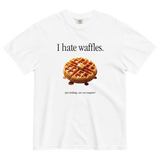 I Hate Waffles T-Shirt White