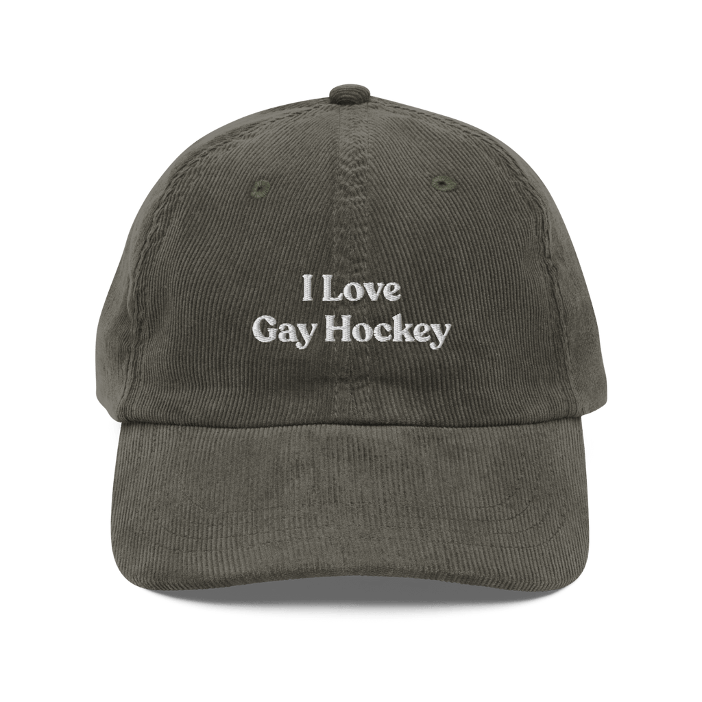 I Love Gay Hockey Embroidered Hat