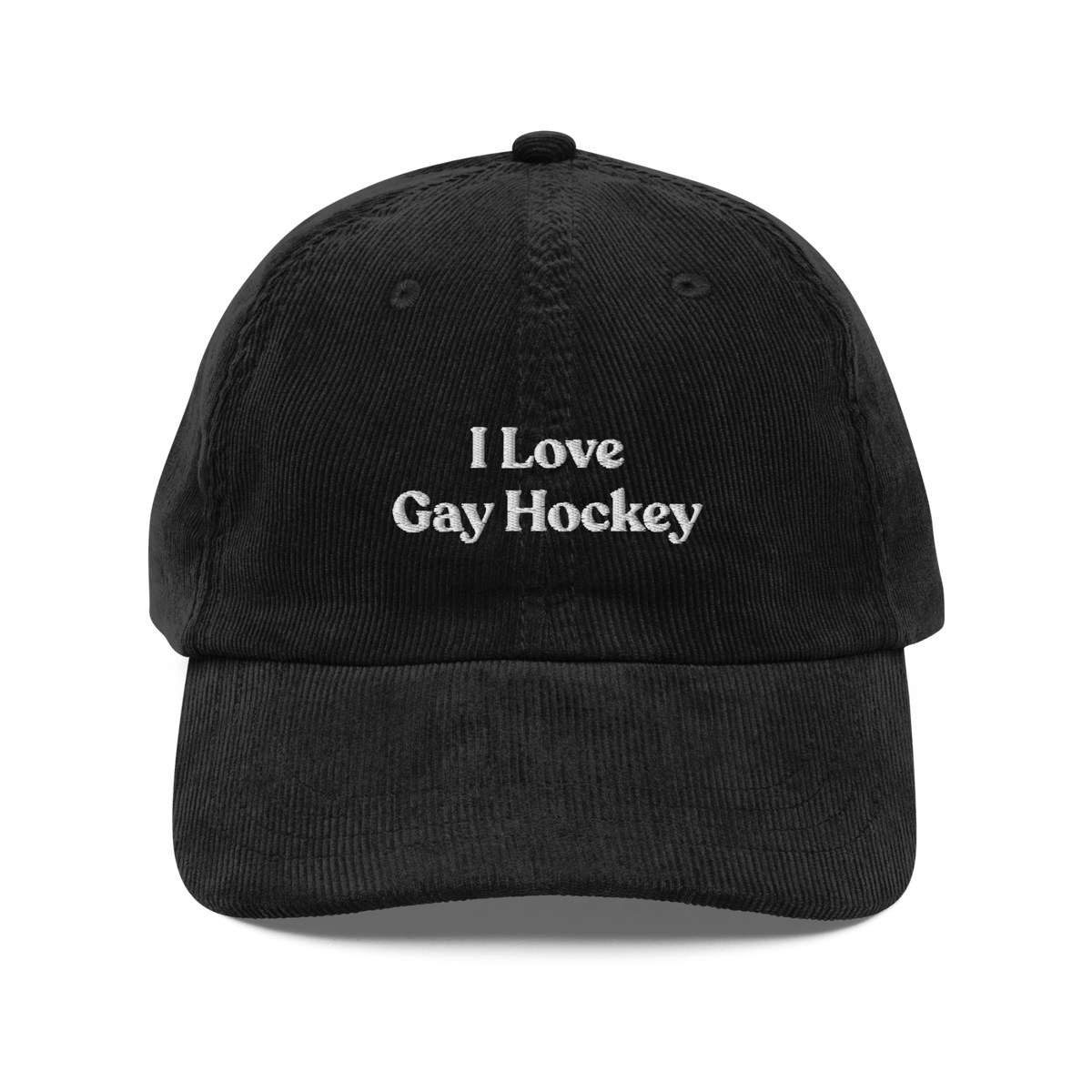 I Love Gay Hockey Embroidered Hat