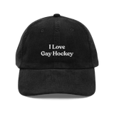 I Love Gay Hockey Embroidered Hat