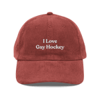 I Love Gay Hockey Embroidered Hat