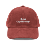 I Love Gay Hockey Embroidered Hat