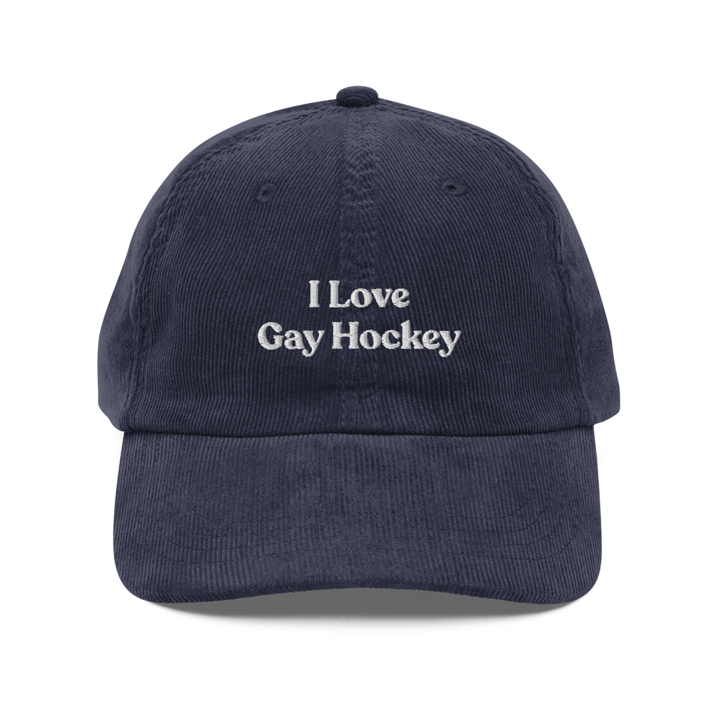 I Love Gay Hockey Embroidered Hat