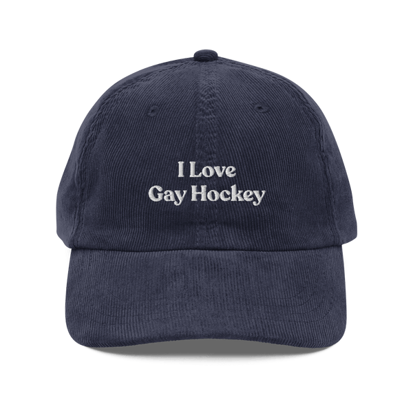 I Love Gay Hockey Embroidered Hat