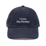 I Love Gay Hockey Embroidered Hat
