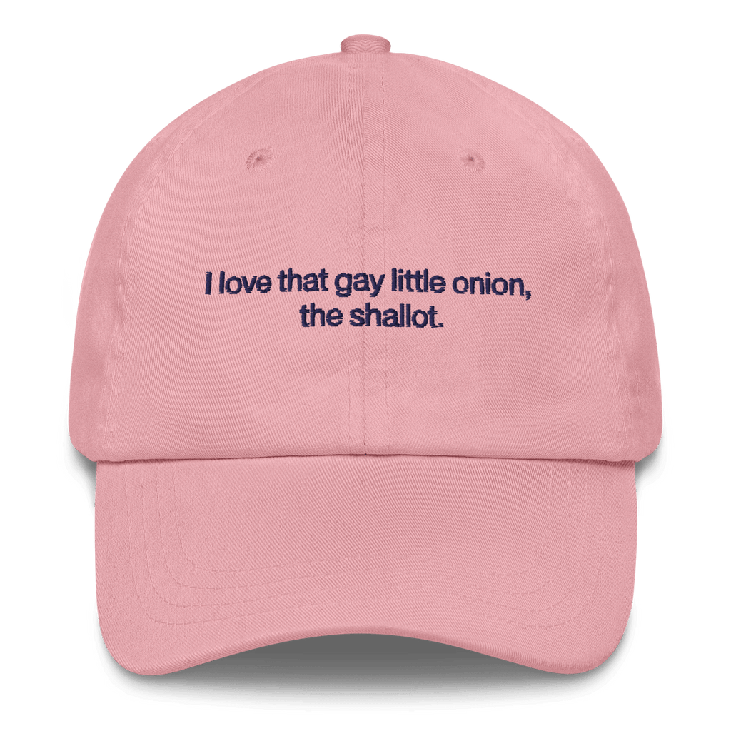 I love that gay little onion, the shallot. Embroidered Hat