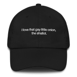 I love that gay little onion, the shallot. Embroidered Hat
