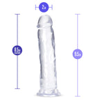 B Yours Plus Thrill N’ Drill Realistic Clear 9.5-Inch Long Dildo
