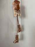 Bronze Bear body bolo tie by Gilty Boy