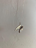 winged Penis Charm Necklace in silver by Gilty Boy