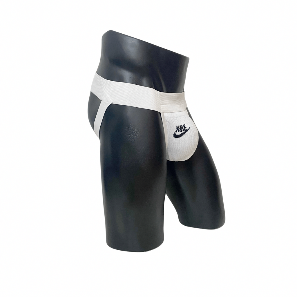 JUST DO IT SOCKS WHITE JOCKSTRAP 2.0 BY SNEAKERMASK