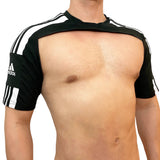 Adidas Sport Shoulders Black Crop Top BY SNEAKERMASK