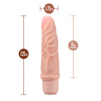 Dr. Skin Silicone Dr. Robert Beige 7.25-Inch Long Vibrating Dildo