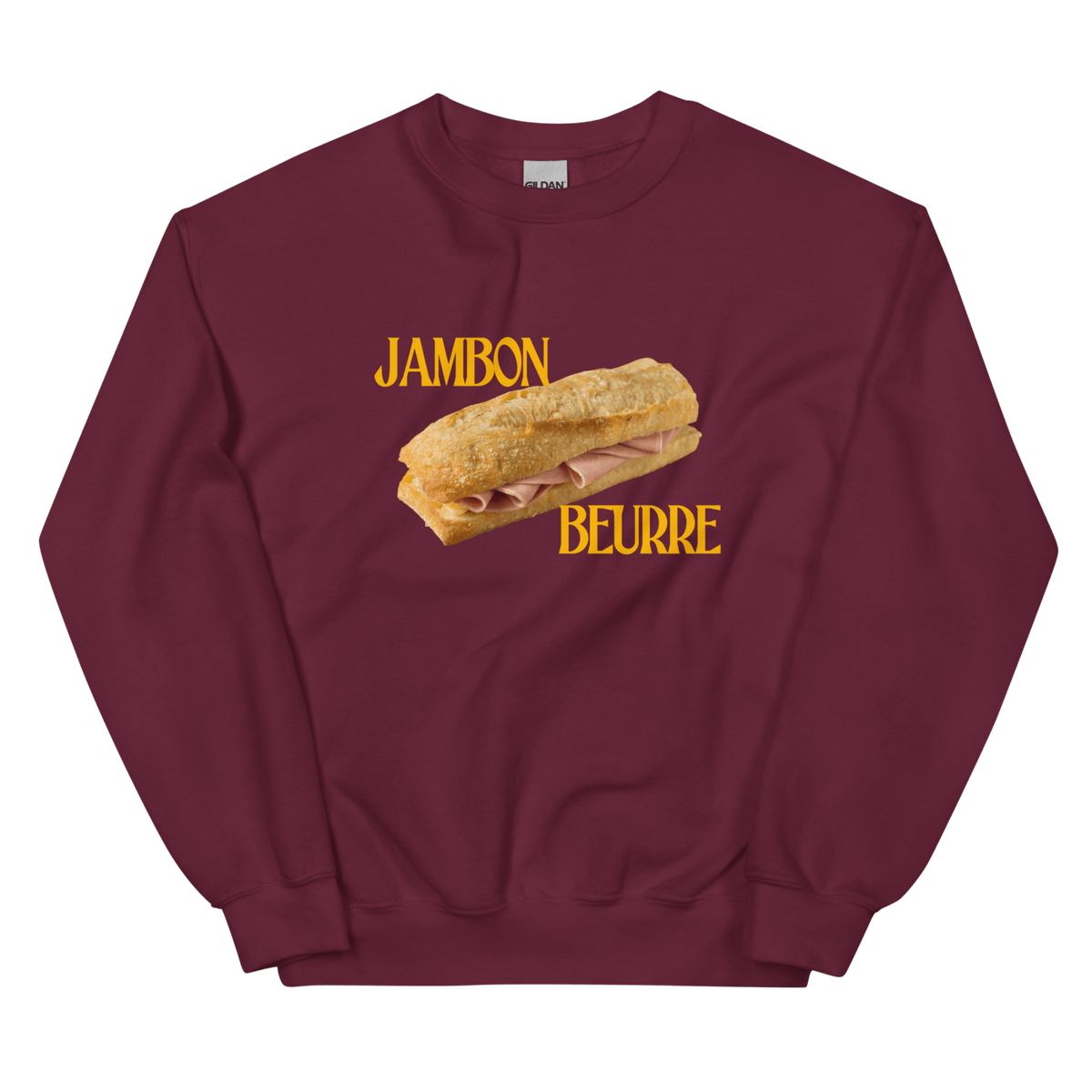 Jambon Beurre Sweatshirt - Maroon