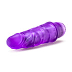 B Yours Vibe #3 Realistic Purple 7.25-Inch Long Vibrating Dildo