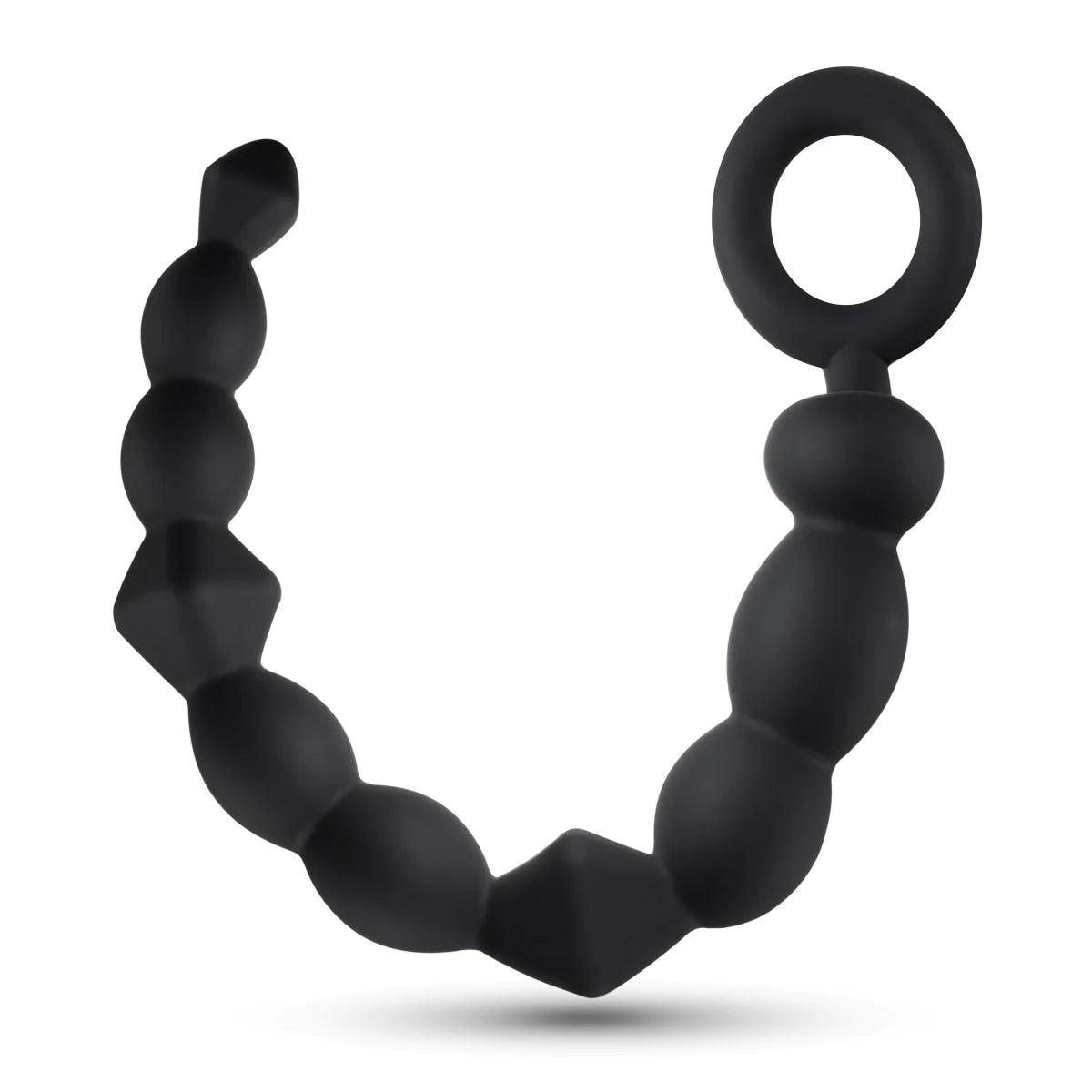 Anal Adventures Platinum Beginner Black 9.75-Inch Anal Beads