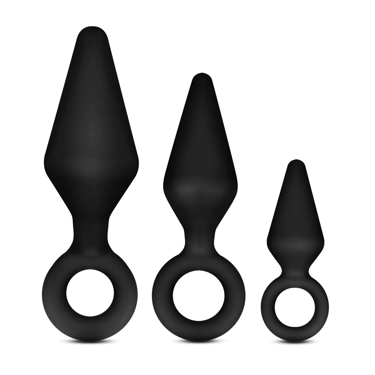 Anal Adventures Platinum Loop Kit Black Anal Plug