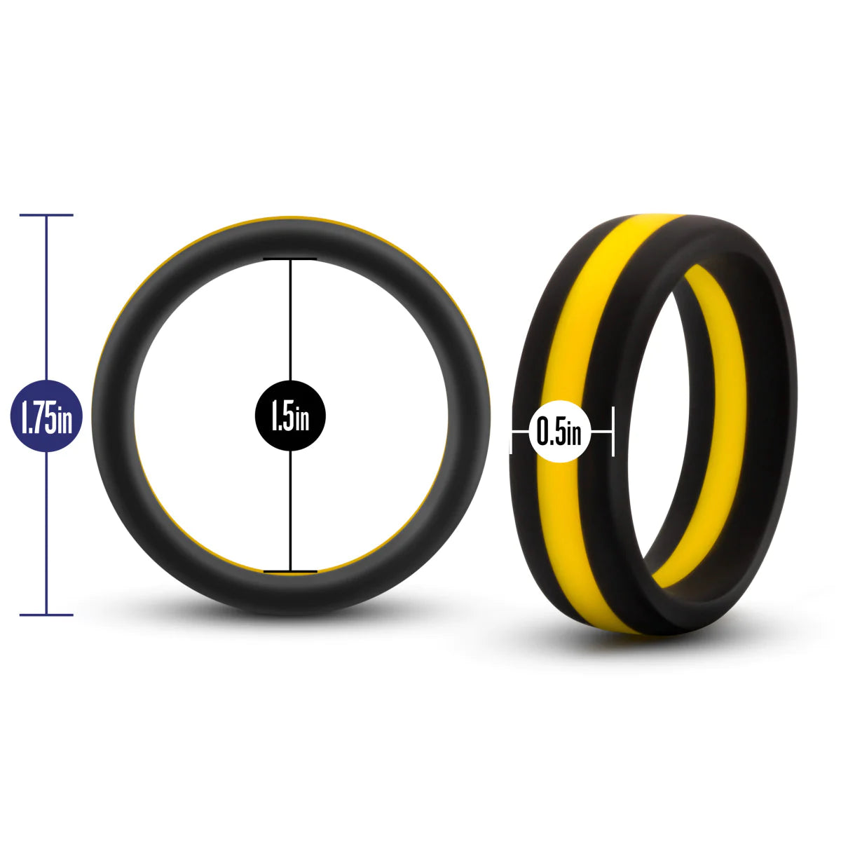 Performance Pro: Black & Gold Penis Ring