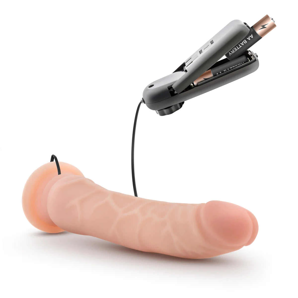 Dr. Skin Realistic Curved Vanilla 8.5-Inch Vibrating Dildo