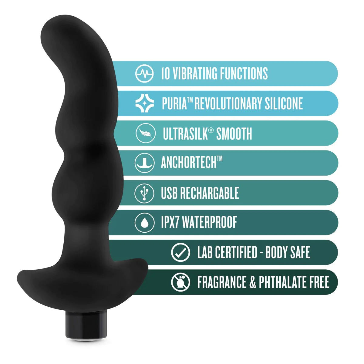 Anal Adventures Platinum Vibrating Prostate Massager