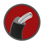 Kink by Doc Johnson Silicone-Covered Stainless Steel Cock Ring 50mm