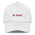 Le Tired Embroidered Hat - White