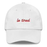 Le Tired Embroidered Hat - White
