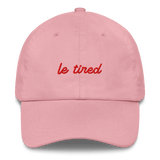 Le Tired Embroidered Hat - Pink