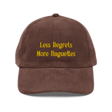 Less Regrets, More Baguettes Embroidered Hat