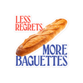 Less Regrets, More Baguettes Sticker