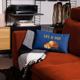 Life is Pain (au chocolat) Throw Pillow