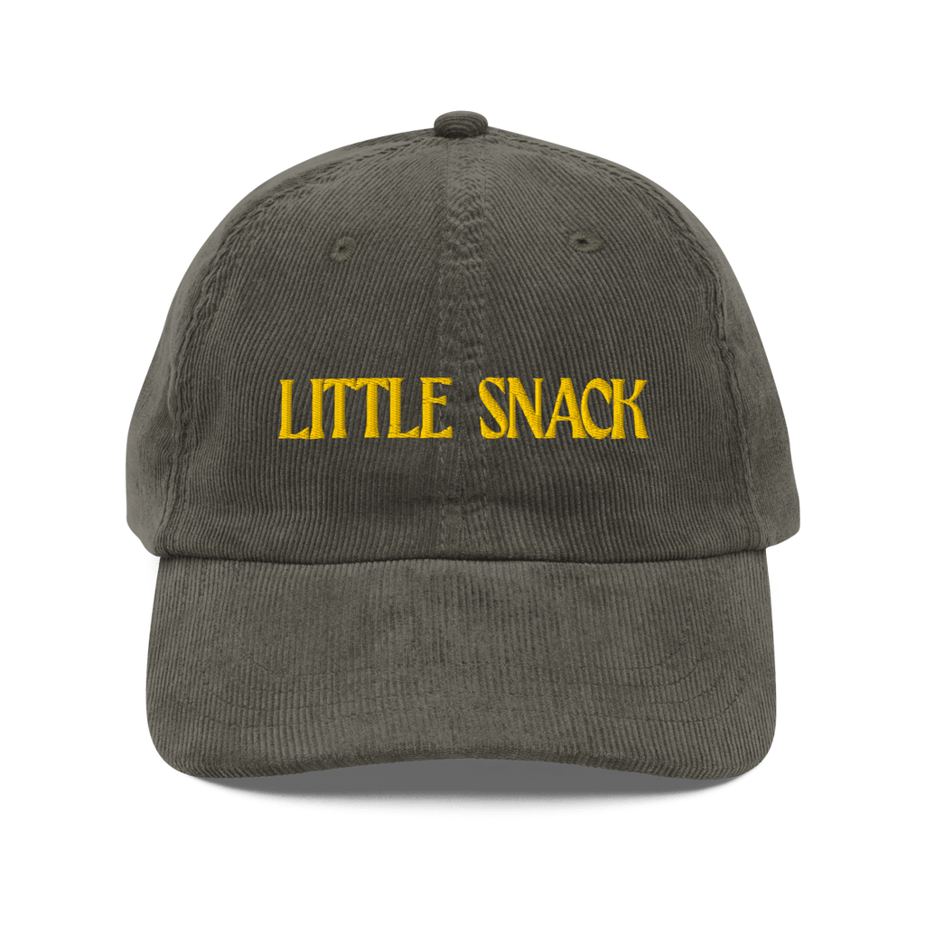 Little Snack Embroidered Corduroy Hat