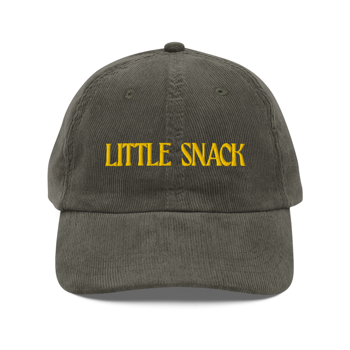 Little Snack Embroidered Corduroy Hat