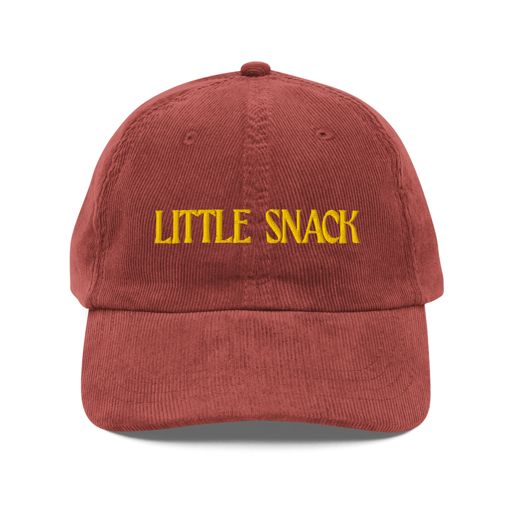 Little Snack Embroidered Corduroy Hat